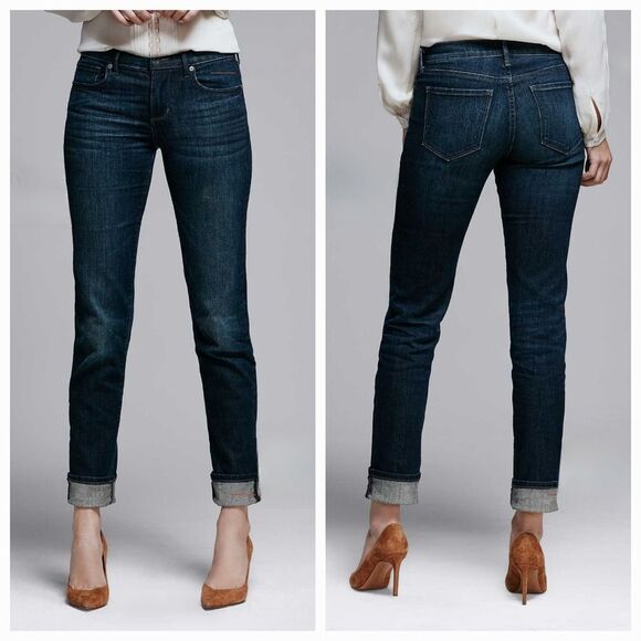 Banana Republic Denim - 🔸️Banana Republic Blue Dark Wash Girlfriend Jeans Size 6/28